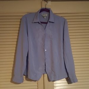Joanna periwinkle blouse Size L